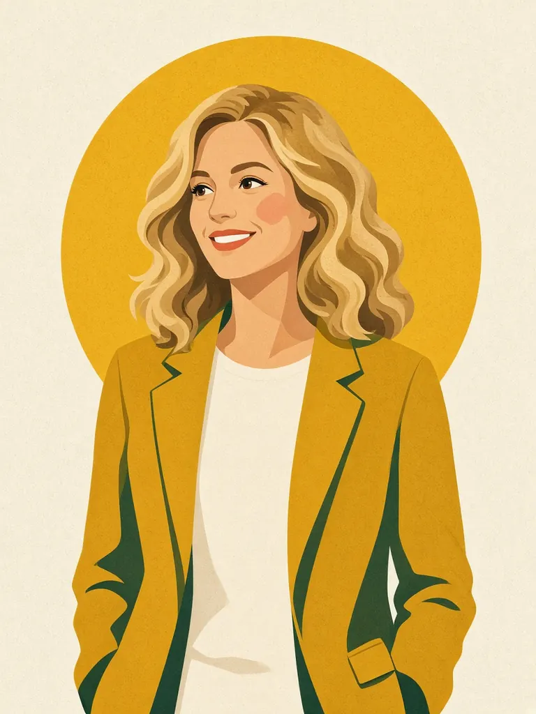 Illustrated portrait of Michelle